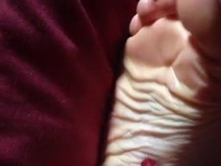 Foot Tease with Red Toes