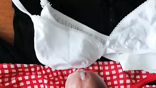 Cum   Sister pantyhose panty bra