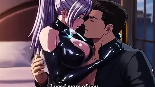 Ölümcül Cy robot suikastçı Nova lüks penthouse ateşli 3 boyutlu anime tutkusunda hedef victor'unu baştan çıkarıyor ve öğütüyor