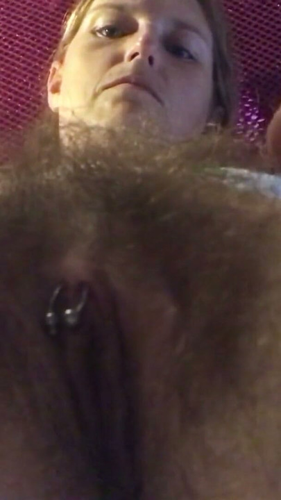 Fear not guys I am never going to shave my pussy as I love playing with my pubes too much | Clip 1