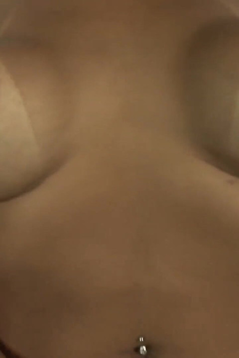 Busty transgender jerks off a cock