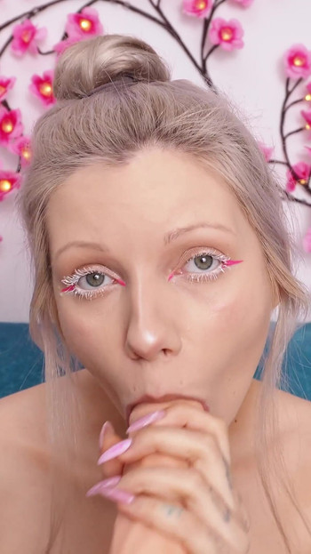 Absorbing Cum From a Cute Blondie, It's Very Difficult to Not Cum!