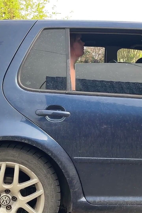 Backseat Tease: Jumping for Your Pleasure
