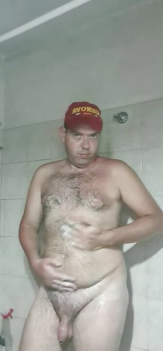 naked boy in the shower