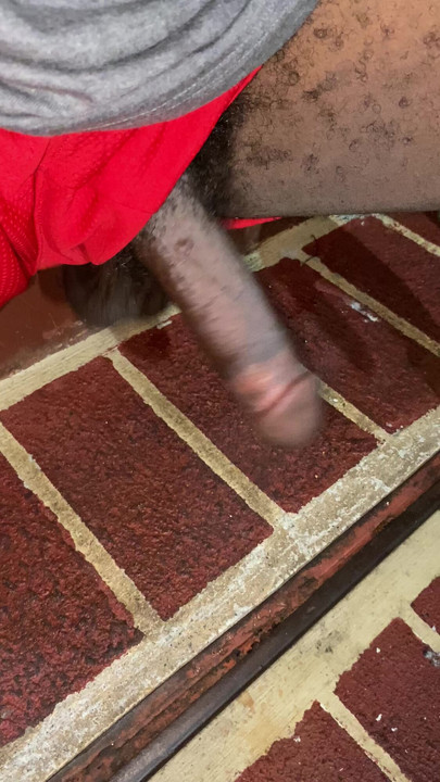 Outside getting ready