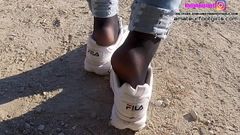 Sneaker ragazza fila destrudor shoeplay nylon piedi e schiacciamento