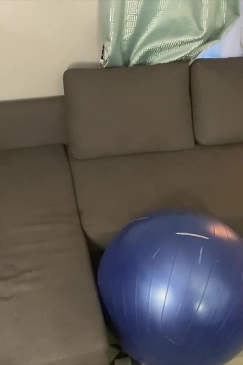 Quin Quire and a Workout Ball