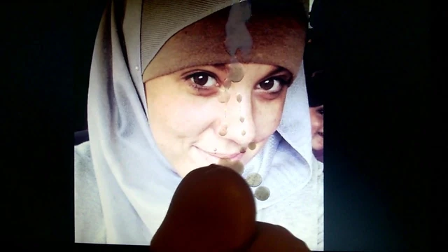 hijab tribute cum for this fuckin face