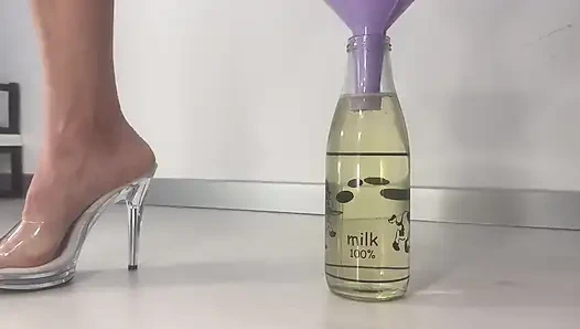Peeing in a Bottle Through a Funnel