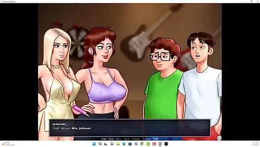 Summertime saga - Johannes and Erik watched Iwanka, Iwanka gave Johannes a blow job on camera