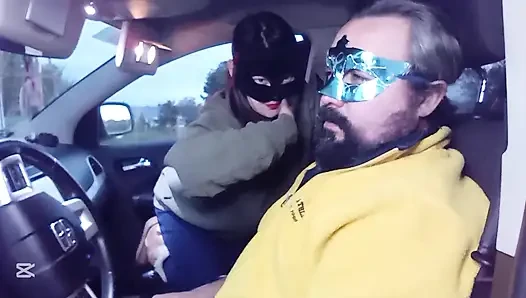 Face slapping in the Car