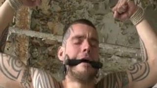 BDSM Guy tied up fucked and milked