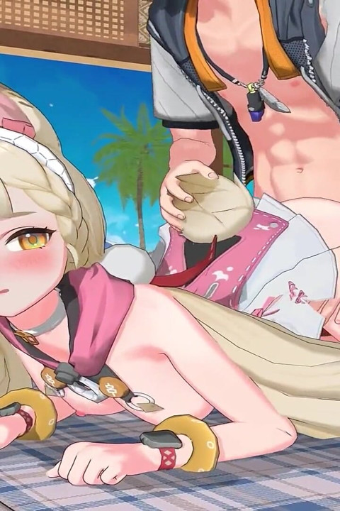 Zenless Zone Zero - Yuzuha and Alice’s Secret Beach Sex with Wise - Seductive Moans - 3D NSFW Animation