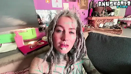 Secret Home Sloppy Throat Fucked BJ Ends in Deep Creampie