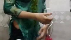 My real wife bathing, plz like and comment