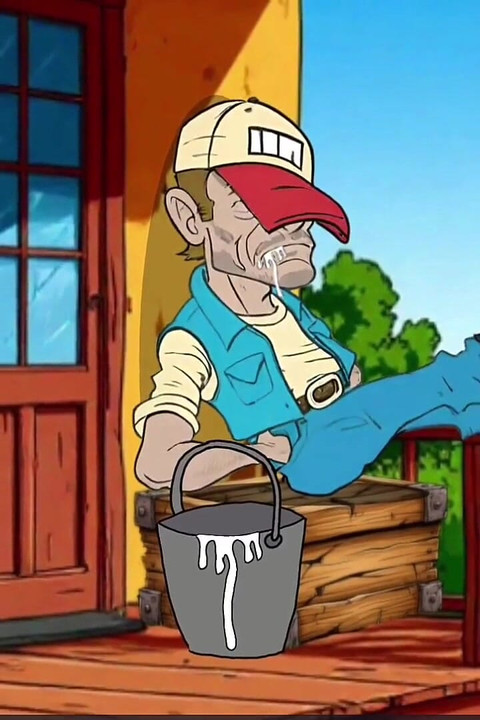 レッドネックのビッチな妻。カートゥーン