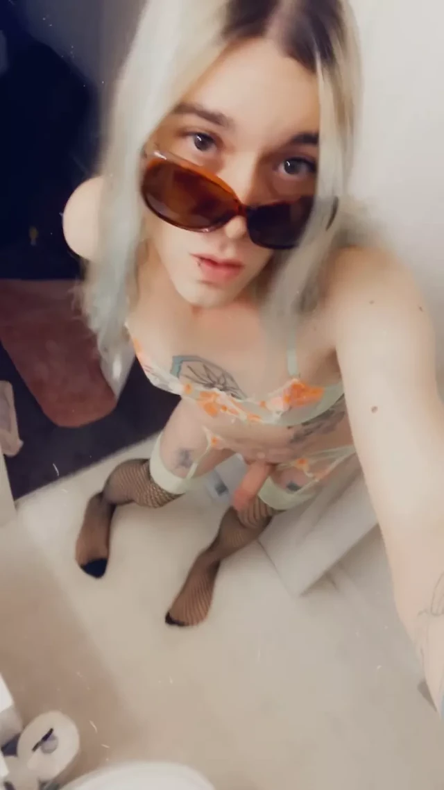 Sassy and Classy Bikini Trans Plays With Herself