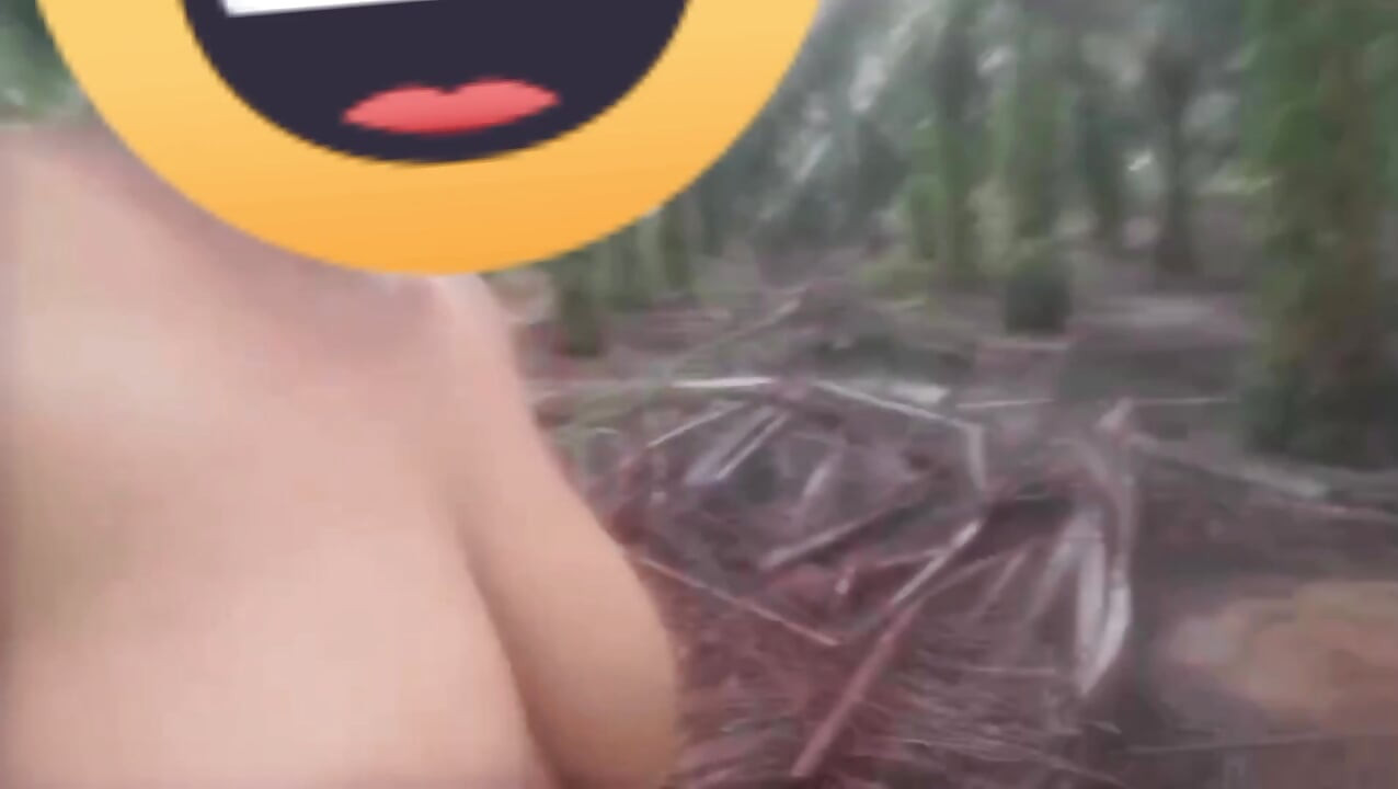 Mother-in-law plays Tarzan in the jungle piss
