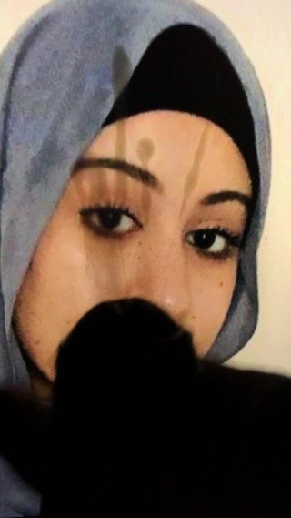 Hijabi sluts spit and cumtribute part 2