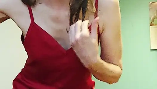 Sevgililer gününün ateşli oyuncu orta yaşlı seksi kadın!.