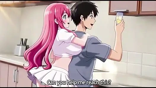 Stepbrother accedently pressed stepsister massive boobs