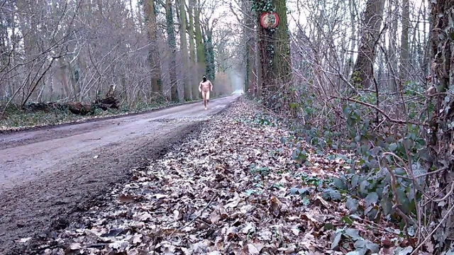Almost caught running naked