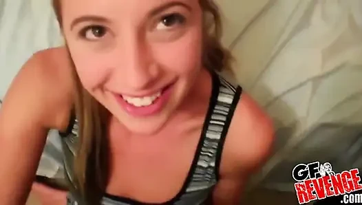 GF Leaks - Renae Keeps Guy Around for Good Fucks so She Breaks Out Camera to Film Awesome Scene with Her Man