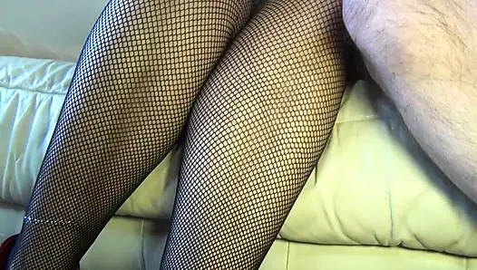 Horny milfs get a hard fuck in turns after gagging on a monster cock