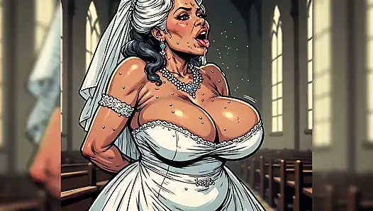 Wanita Seksi India di Gereja (ai Art)