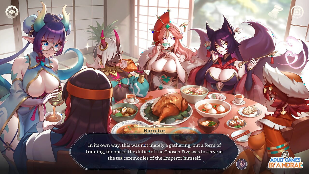 Ep9: Tea Ceremony with the Chosen 5 - a Royal Gathering in the Imperial Harem - Harem Fantasy
