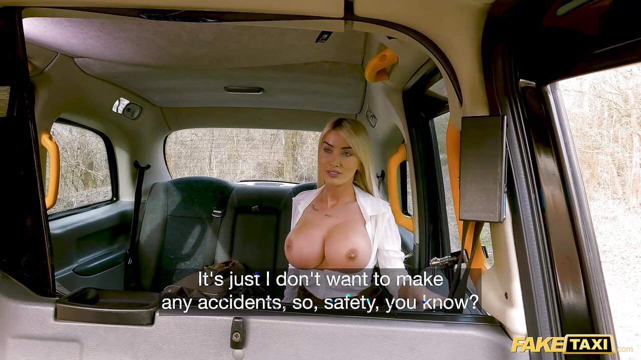 Big tits British barbie CAUGHT ME JERKING OFF!!! - Fake Taxi