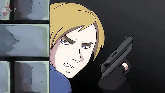 leon from resident evil cartoon