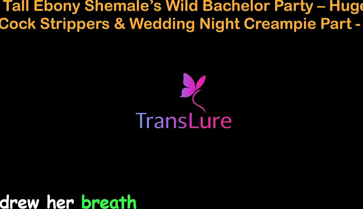 Historia de sexo en audio inglés - fiesta salvaje de despedida de soltera de la travesti de ébano alta - strippers de polla enorme y preñada en la noche de bodas - 2