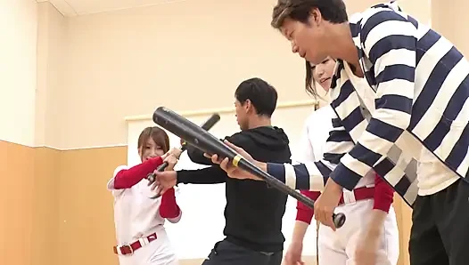 Japanese Baseball Sluts Fuck Party Wet Pussies Stuffed Orgy Creampie