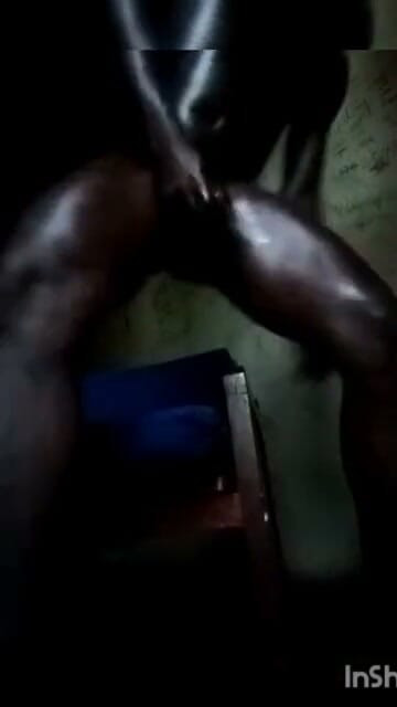 Blackest Biggest Hardest  cock EVER pours alot CUM on his feet | Clip 3