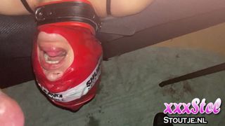 Pissing and Cum in my mouth by stranger while I am blindfold