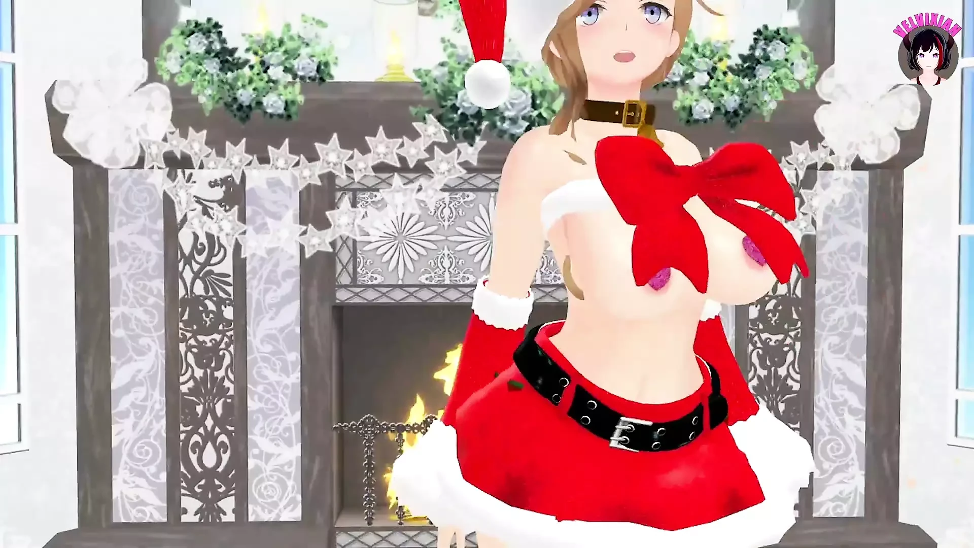 Seksowna nastolatka z grubymi udami tańcząc + POV sex (3D HENTAI)