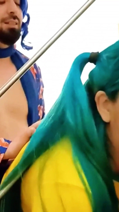 Brazilian Miku Gets Stuck On The Stairs And Kaito Gives Her More Than A Hand Part 1 | Clip 1