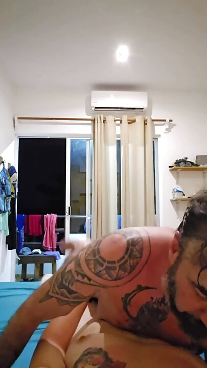 So we enjoyed our vacation, we loved to fuck with the window open