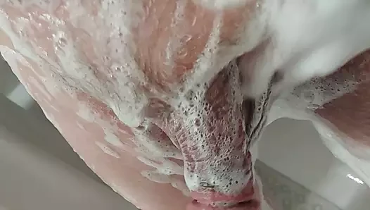 My cock soaped up