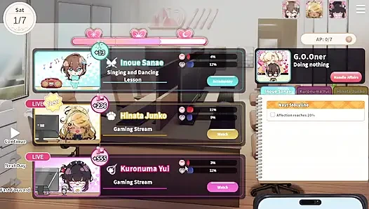 1 V-Lover Playthrough. Lovely Women And Nice Art Style.