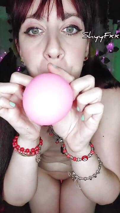 Shyyfxx gelukkig Carnaval! en spelen met ballonnen! Looner fetisj