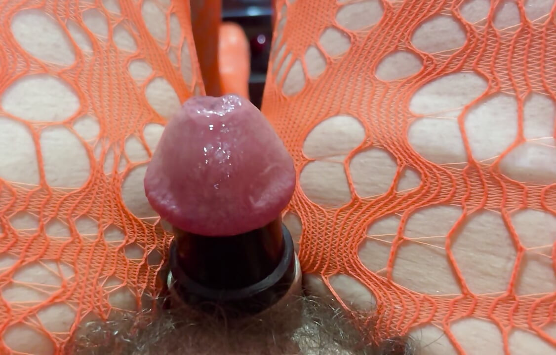 Me pre-cum and my two inch cock