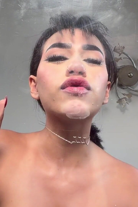 Pressing My Tits and Navel