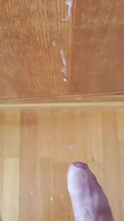 From soft to hard..Close-up of big veiny, pulsating uncut cock, getting huge and very hard with big thick cumload moaning! | Clip 2