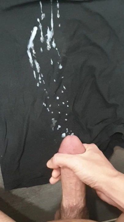 Cumshot from handjob