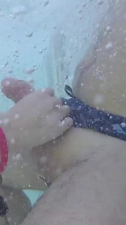 Memorable moment from "Teen student masturbate my cock in a public pool in front of everyone - it's very risky with people"