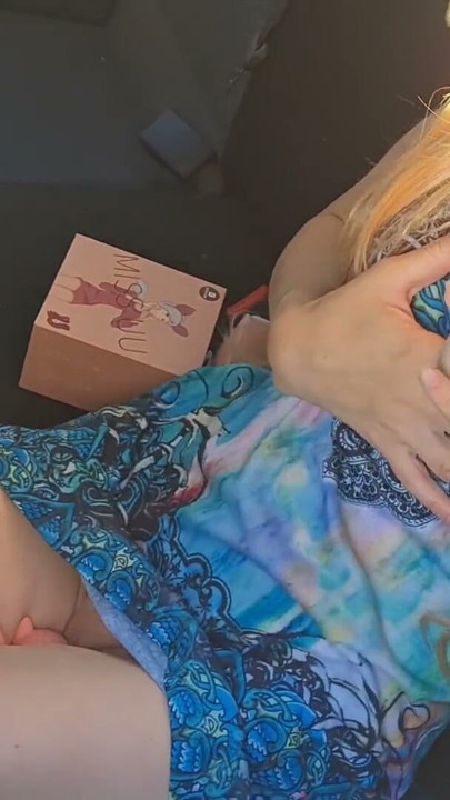 StepSister Decided to Try Her Sex Gift right in the Parking Lot | Clip 3