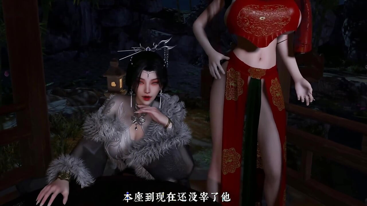 3D Hot Asiatisk Cosplay Modell Har Hardcore Gangbang Anal Sex