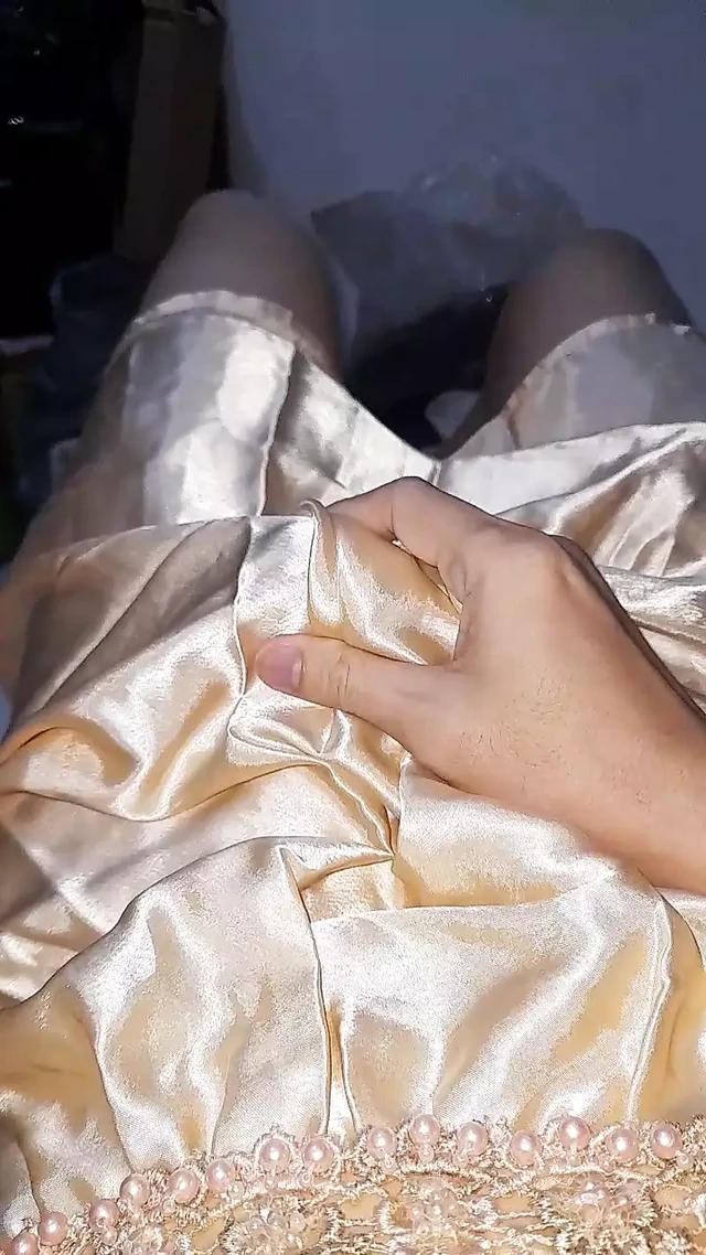 Gold Satin Dress